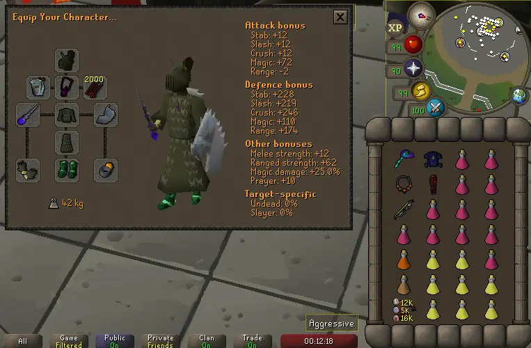 min tbow setup for inferno