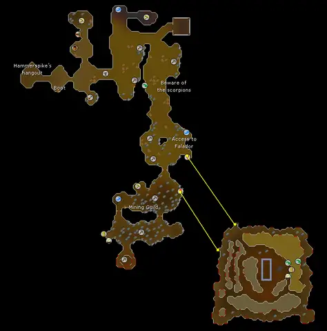 map of motherlode mine
