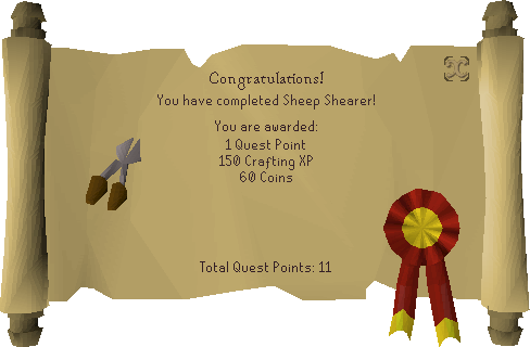 osrs Sheep Shearer rewards