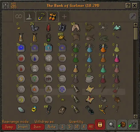 OSRS bank organization | Layout & Tabs